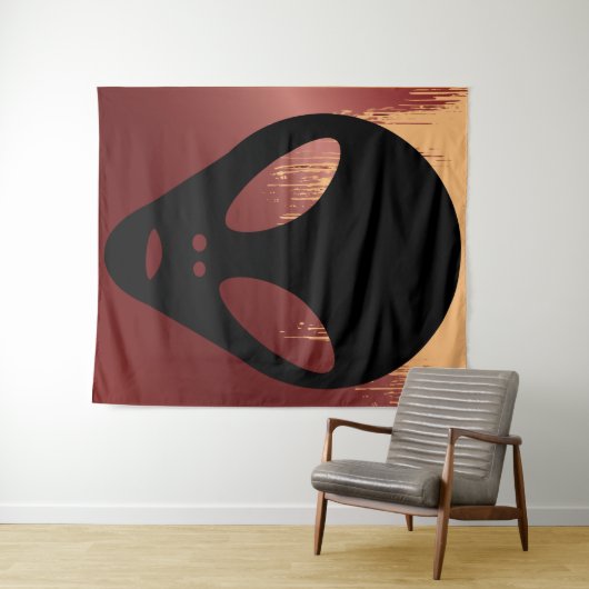 Grays - oude Alien Faux Canvas Wandkleed (In Situ (horizontaal))