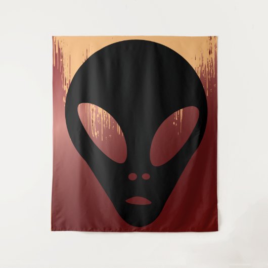 Grays - oude Alien Faux Canvas Wandkleed (Voorkant)