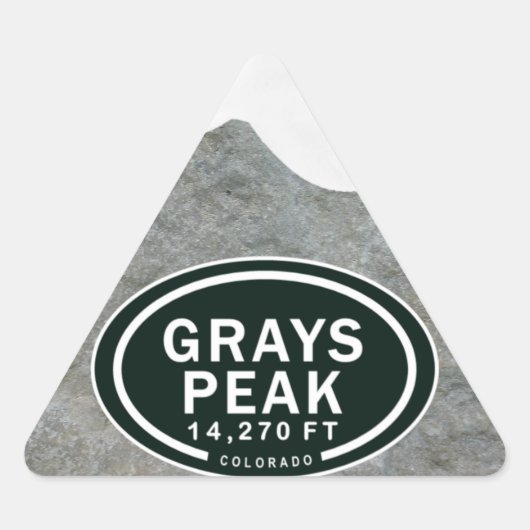 Grays Peak 14,270 FT CO Mountain-Stickers Sticker (Voorkant)