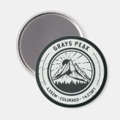 Grays Peak Colorado Hiking Skiing Travel Magneet (Voorkant / Achterkant)