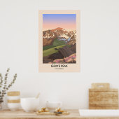 Grays Peak Colorado USA Reisposter Poster (Keuken)