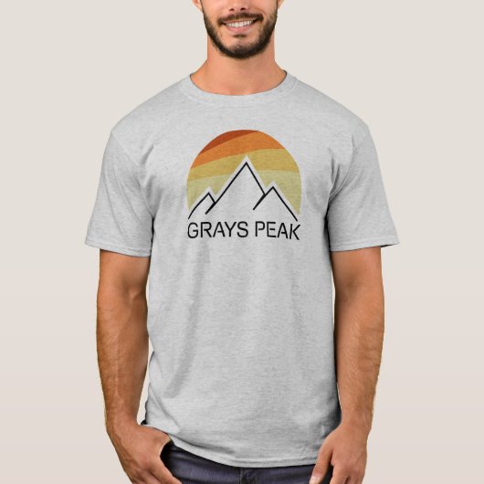 Grays Peak Retro T-shirt (Voorkant)