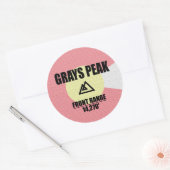 Grays Peak Ronde Sticker (Envelop)