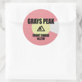 Grays Peak Ronde Sticker (Tas)