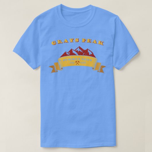 Grays Peak Summit Club Mountainer Gift T-shirt (Design voorkant)