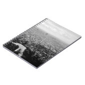 GRAYSCALE AERIËLE FOTO VAN DE STAD NOTITIEBOEK (Linkerzijde)