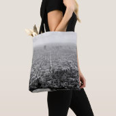 GRAYSCALE AERIËLE FOTO VAN DE STAD TOTE BAG (Dichtbij)