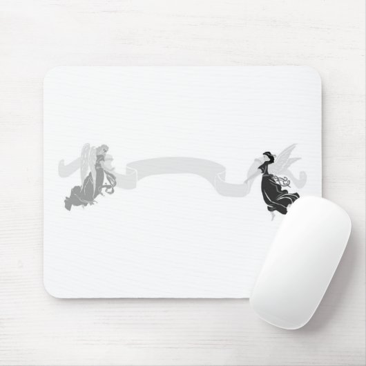 Grayscale Angels Marquee Banner Muismat (Met muis)