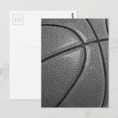 Grayscale Basketbal Briefkaart (Voorkant / Achterkant)