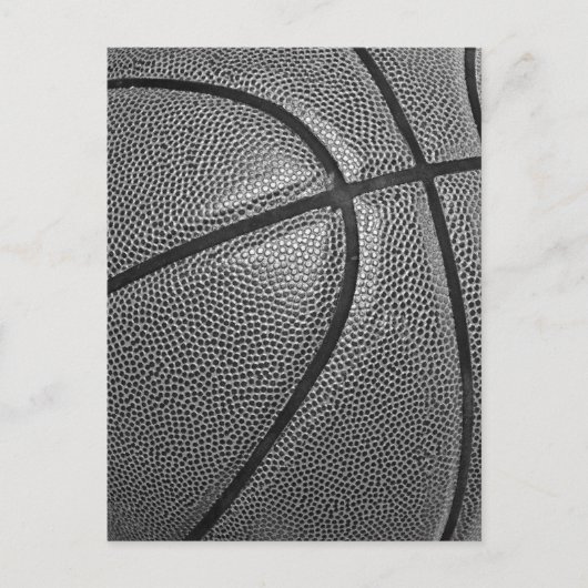 Grayscale Basketbal Briefkaart (Voorkant)
