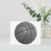 Grayscale Basketball Briefkaart (Staand voorkant)