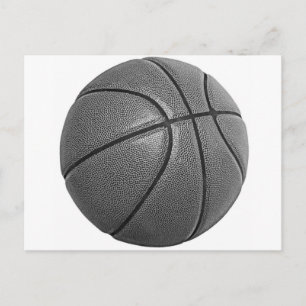 Grayscale Basketball Briefkaart