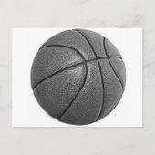 Grayscale Basketball Briefkaart (Voorkant)