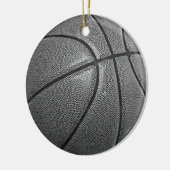 Grayscale Basketball Keramisch Ornament (Links)