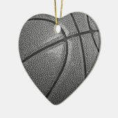 Grayscale Basketball Keramisch Ornament (Links)