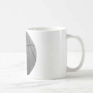 Grayscale Basketball Koffiemok