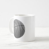 Grayscale Basketball Koffiemok (Voorkant links)