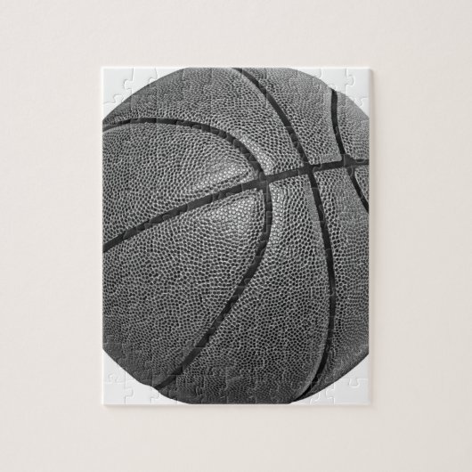 Grayscale Basketball Legpuzzel (Verticaal)