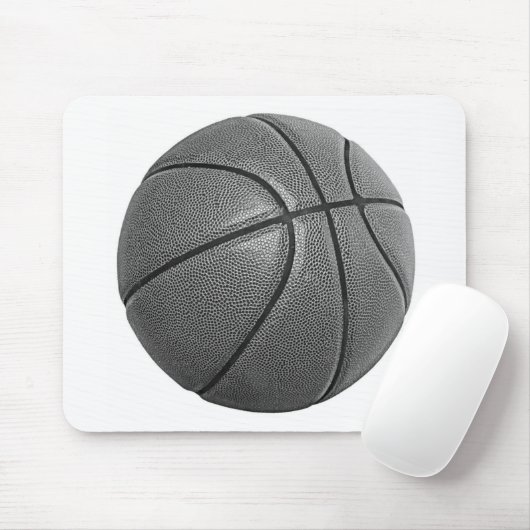 Grayscale Basketball Muismat (Met muis)