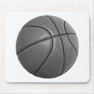 Grayscale Basketball Muismat