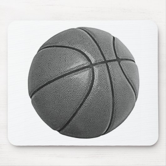 Grayscale Basketball Muismat (Voorkant)