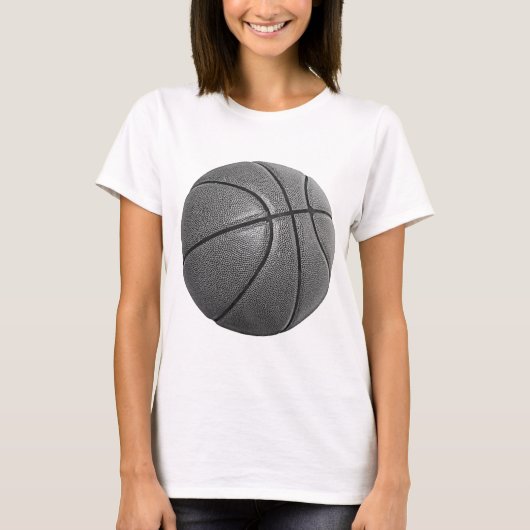 Grayscale Basketball T-shirt (Voorkant)