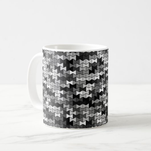 Grayscale Bowties 11oz Mok (Voorkant links)