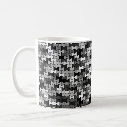 Grayscale Bowties 11oz Mok (Links)