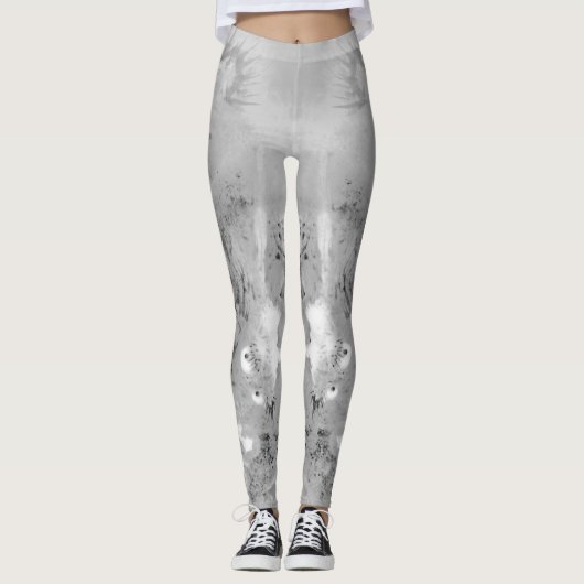 Grayscale Dragon-Leggings Leggings (Voorkant)