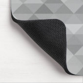 Grayscale driehoek geometrische vierkanten patroon muismat (Hoek)