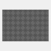 Grayscale ED Argyle Wrapping Papierbladen Inpakpapier Vel (Voorkant 2)