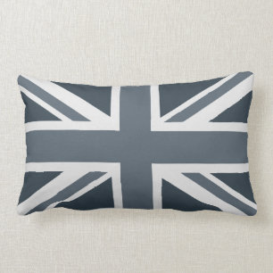 Grayscale Engeland vlag Kussen