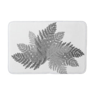Grayscale Fern Badmat