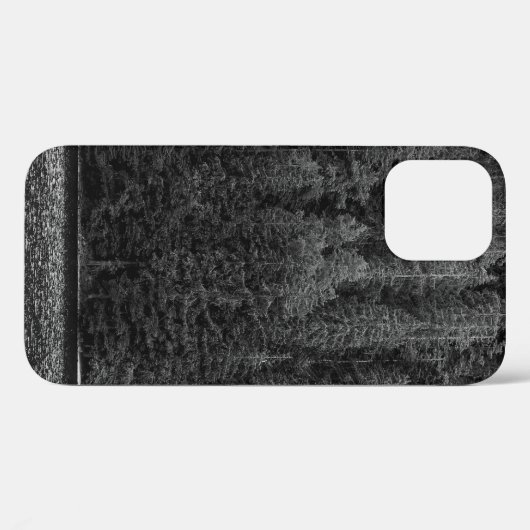 GRAYSCALE FOTO VAN BOMEN NEAR RIVER Case-Mate iPhone CASE (Achterkant (horizontaal))