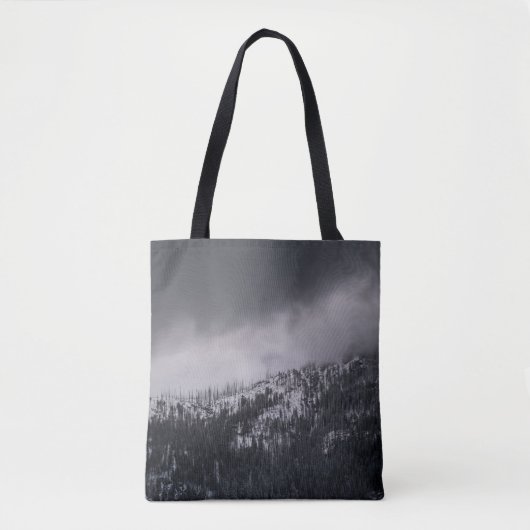 GRAYSCALE FOTO VAN DE TREE TOTE BAG (Voorkant)