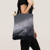 GRAYSCALE FOTO VAN DE TREE TOTE BAG (Dichtbij)