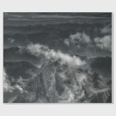GRAYSCALE FOTO VAN HET BEREIK CADEAUPAPIER (Vlak)