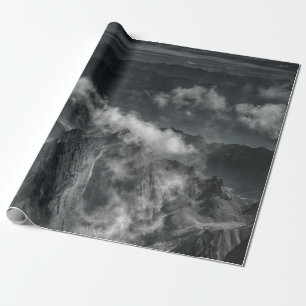 GRAYSCALE FOTO VAN HET BEREIK CADEAUPAPIER