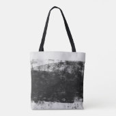 Grayscale-foto van het waterlichaam tote bag (Achterkant)