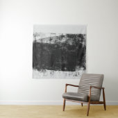Grayscale-foto van het waterlichaam wandkleed (In situ)