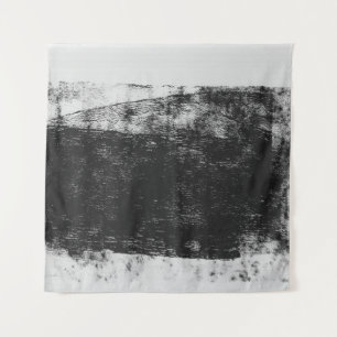 Grayscale-foto van het waterlichaam wandkleed