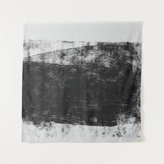 Grayscale-foto van het waterlichaam wandkleed (Voorkant)