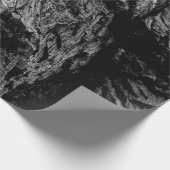 Grayscale-foto van rock cadeaupapier (Hoek)