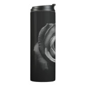 GRAYSCALE FOTO VAN ROOS THERMOSBEKER (Gedraaid links)