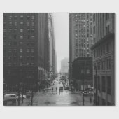 GRAYSCALE FOTO VAN STADSSTAAT CADEAUPAPIER (Vlak)