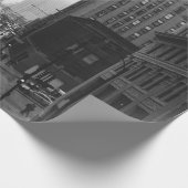GRAYSCALE FOTO VAN STADSSTAAT CADEAUPAPIER (Hoek)