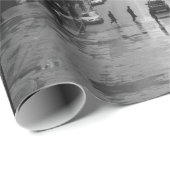 GRAYSCALE FOTO VAN STADSSTAAT CADEAUPAPIER (Rol Hoek)