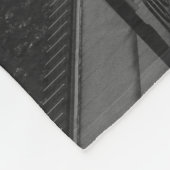GRAYSCALE FOTO VAN STADSSTAAT FLEECE DEKEN (Hoek)