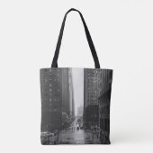 GRAYSCALE FOTO VAN STADSSTAAT TOTE BAG (Achterkant)