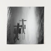 GRAYSCALE FOTO VAN TWEE ROUWBOTEN WANDKLEED (Voorkant (horizontaal))